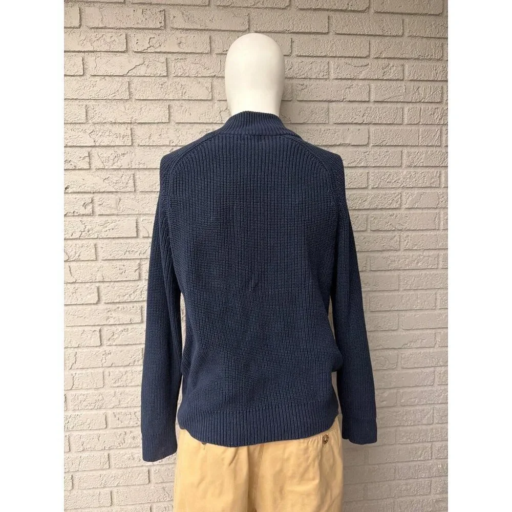 L.L. Bean Men’s Zip Front Heavy Knit Sweater Cardigan Size M